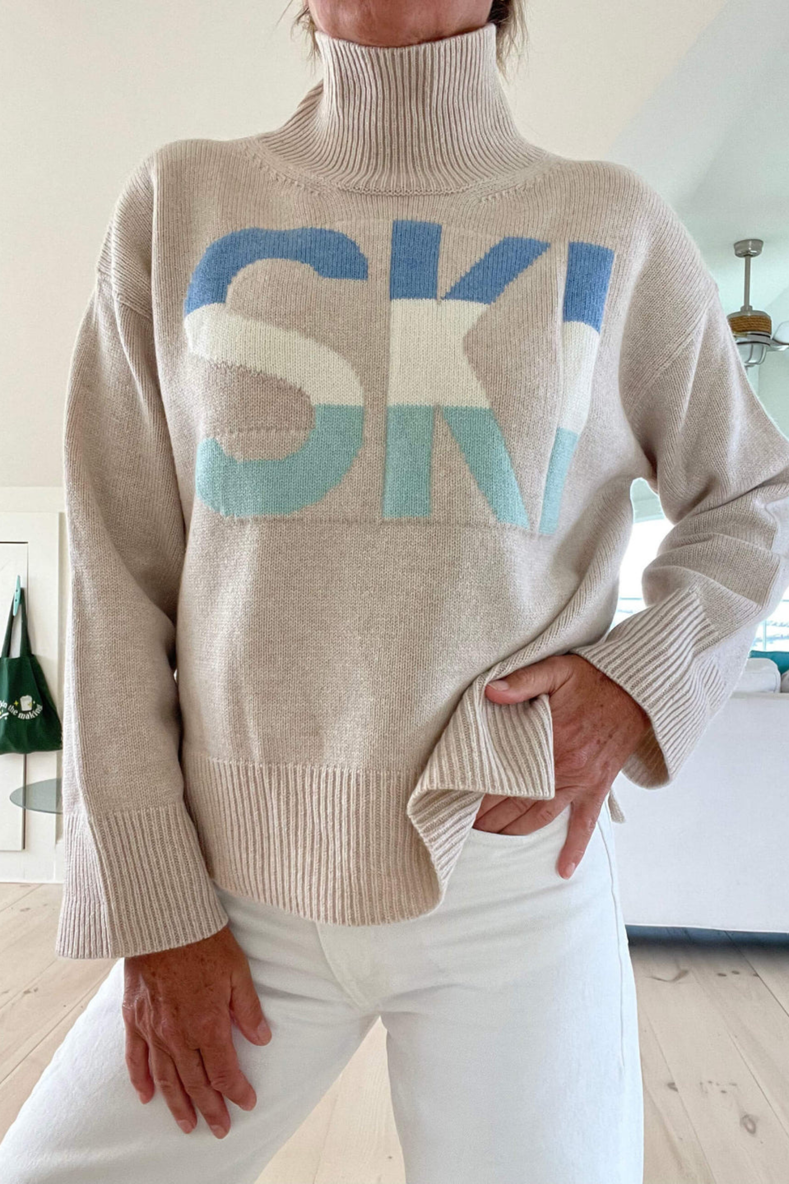 Women's Retro Turtleneck Knit Sweater