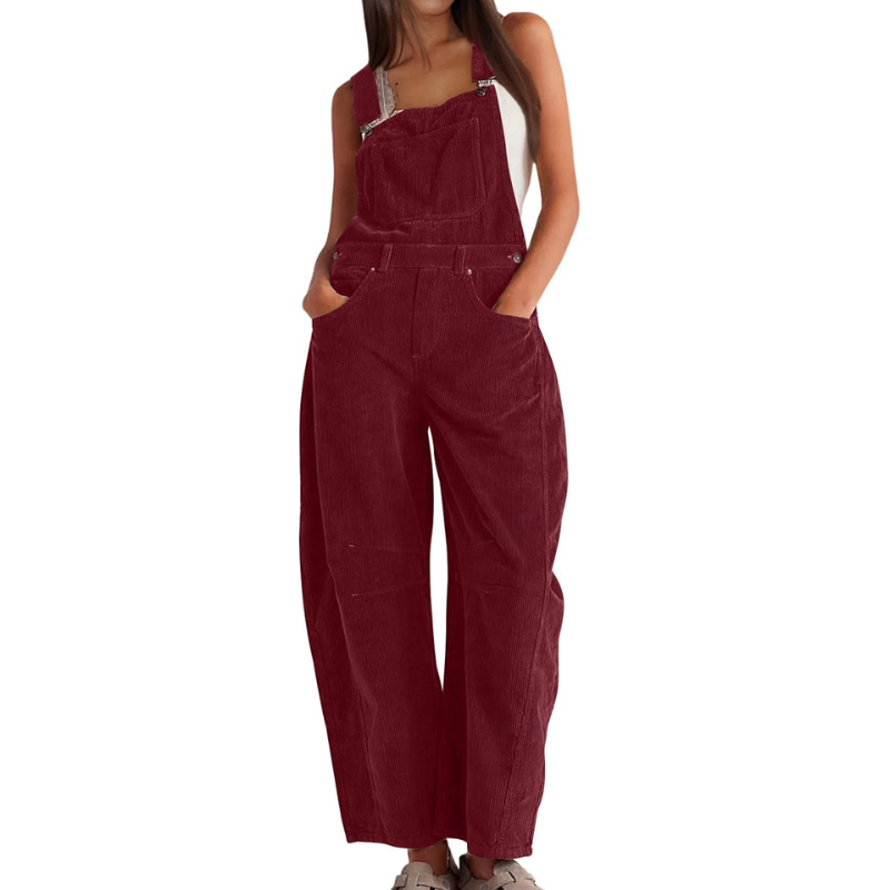 Faye™ | Barrel Wide Leg Overall Jumpsuit