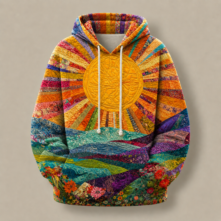 Meridian™ | Quilted Patchwork Pullover Hoodie