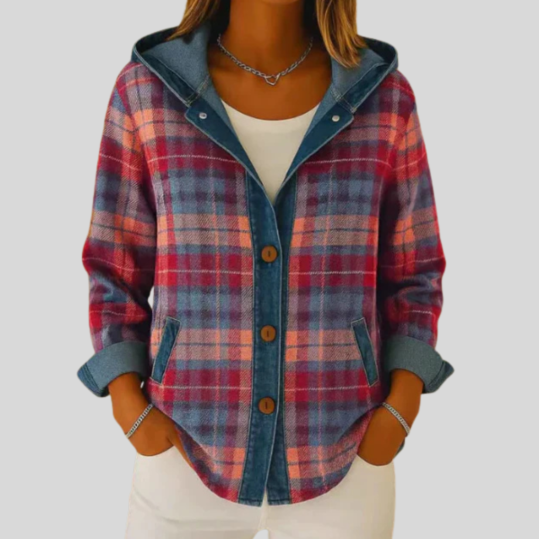 Hildred™ | Hooded Plaid Shacket