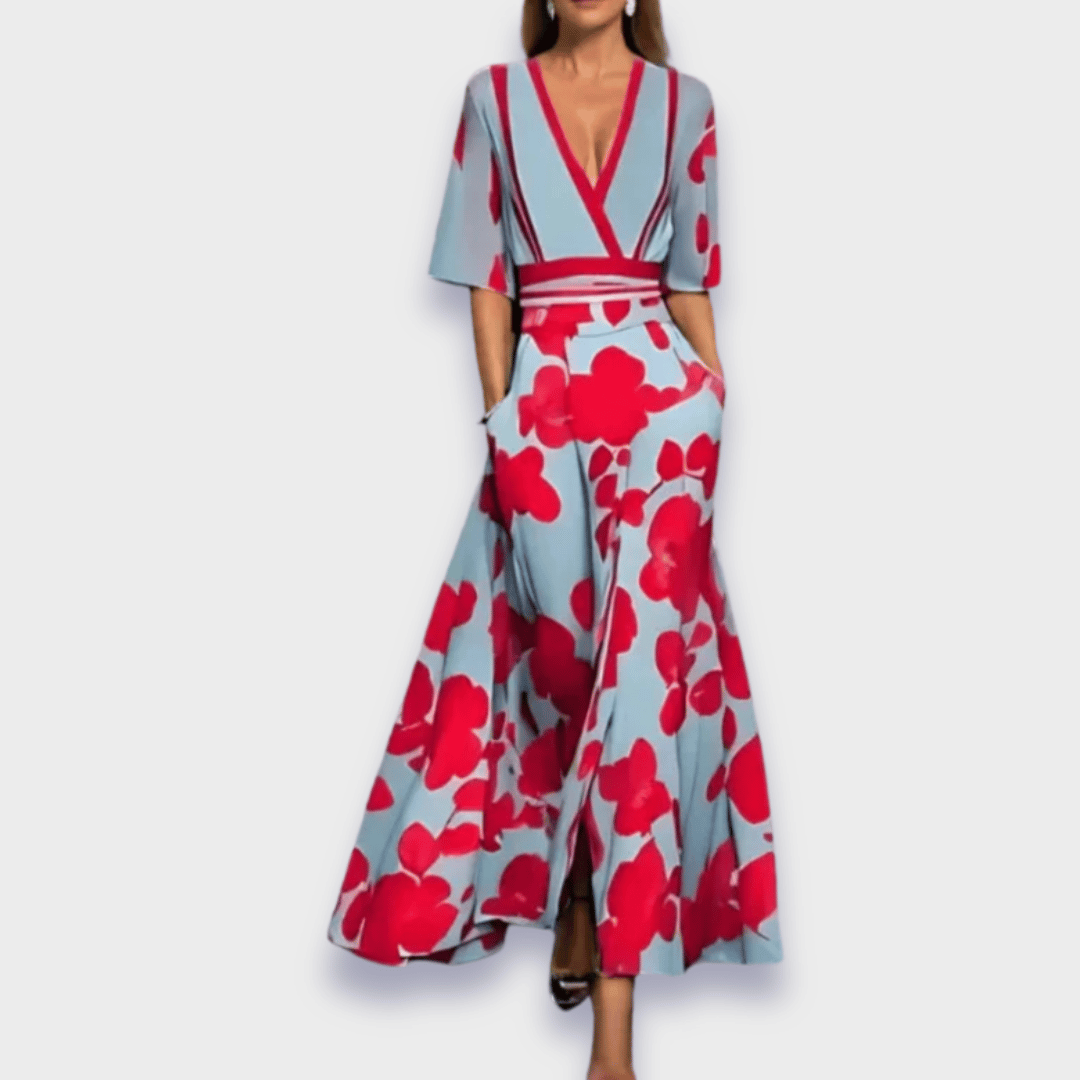 Paulette™ | Elegant Floral Maxi Dress