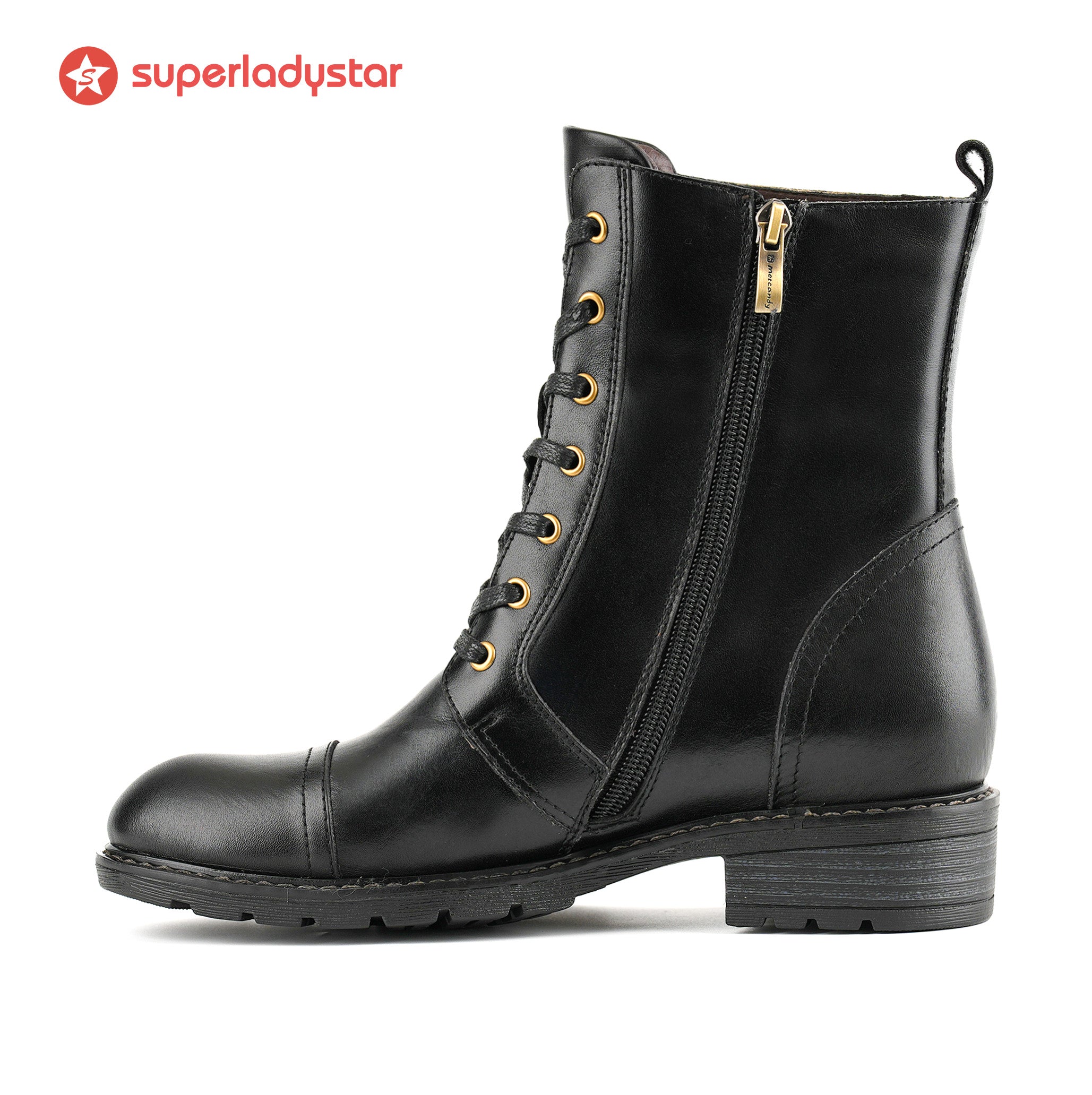 Orlena™ | Floral Lace-Up Ankle Boot