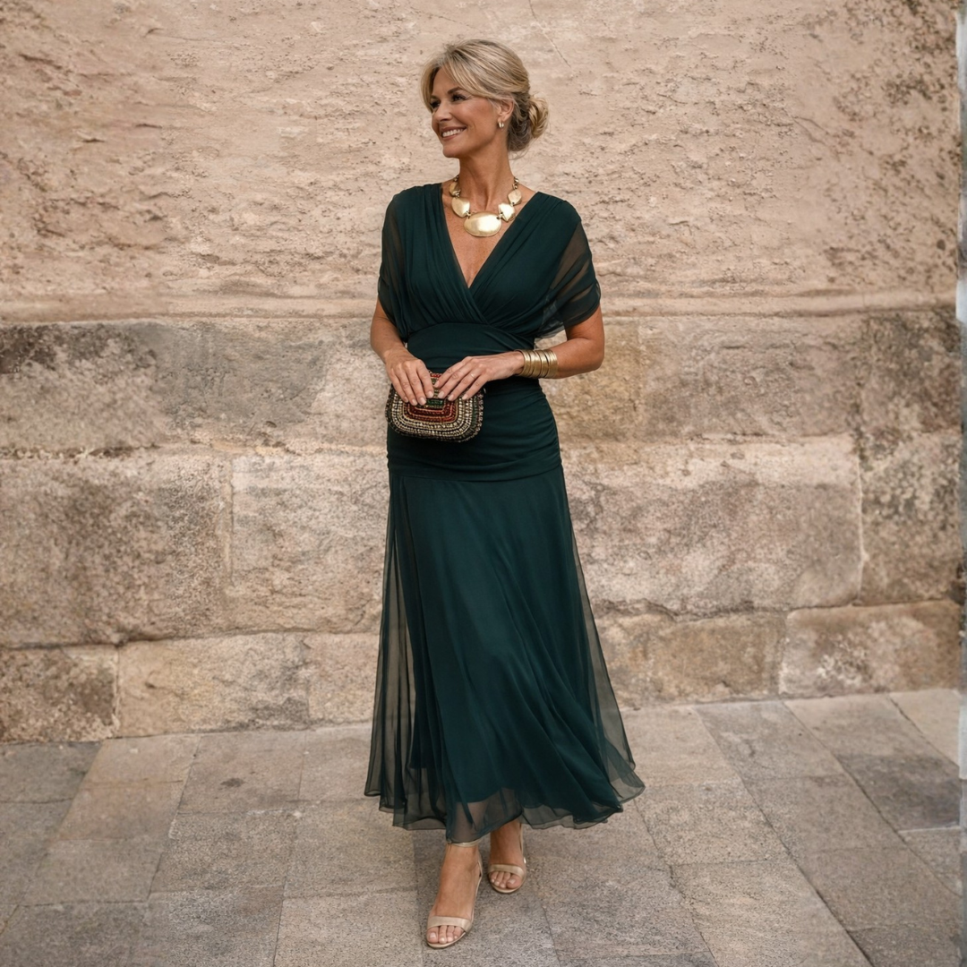 Nerissa™ | Elegant Green Dress