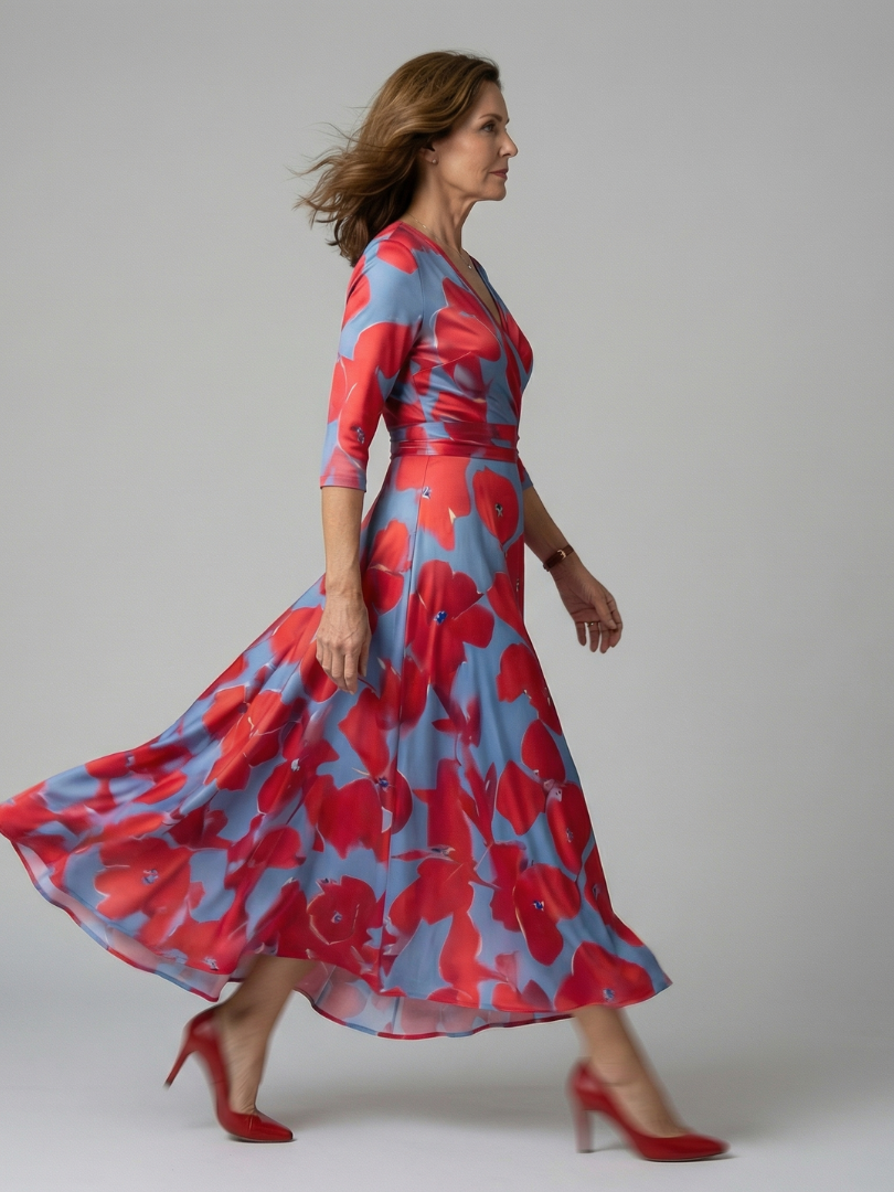 Natalia™ | Elegant Midi Dress