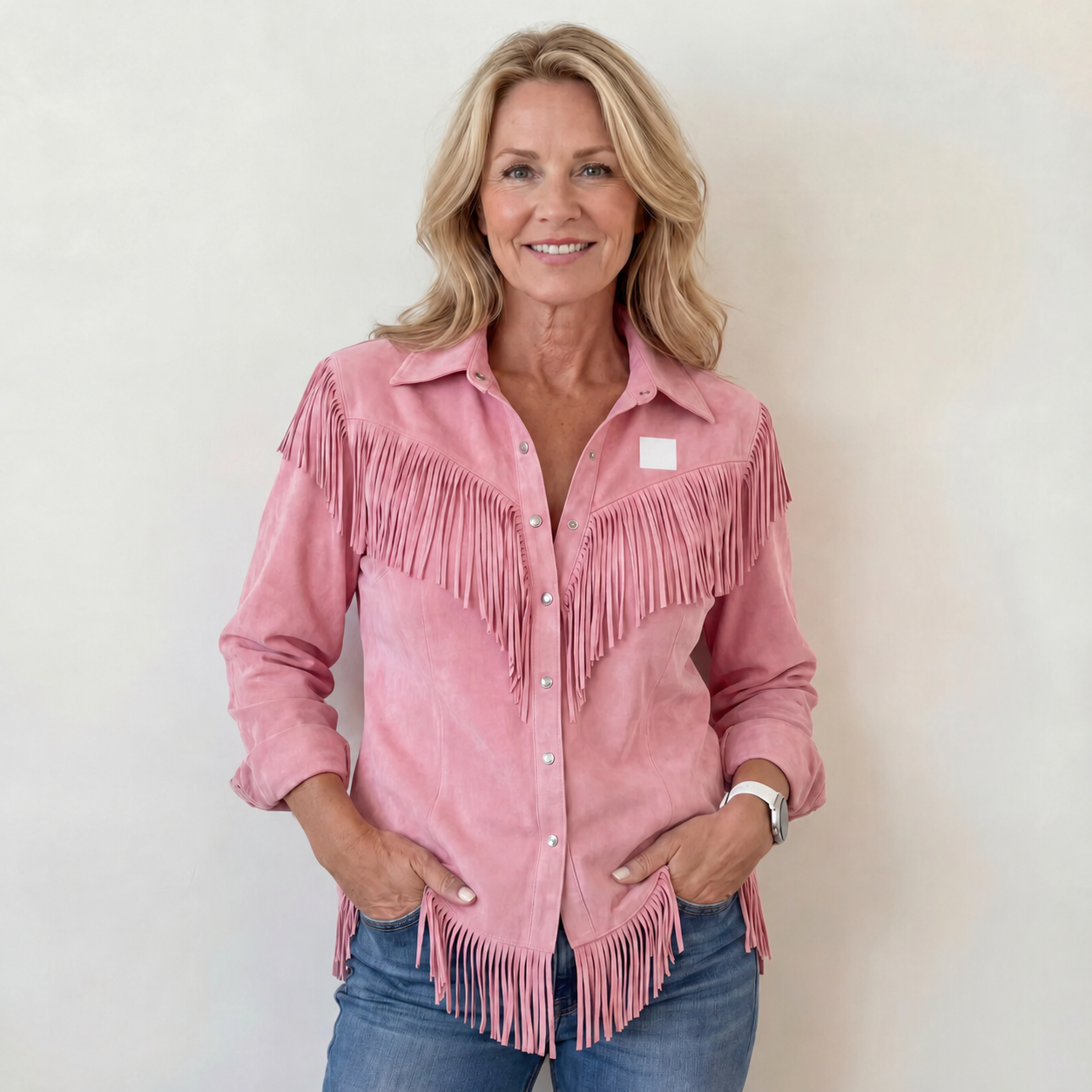 Kinley™ | Fringe Button-Up Blouse