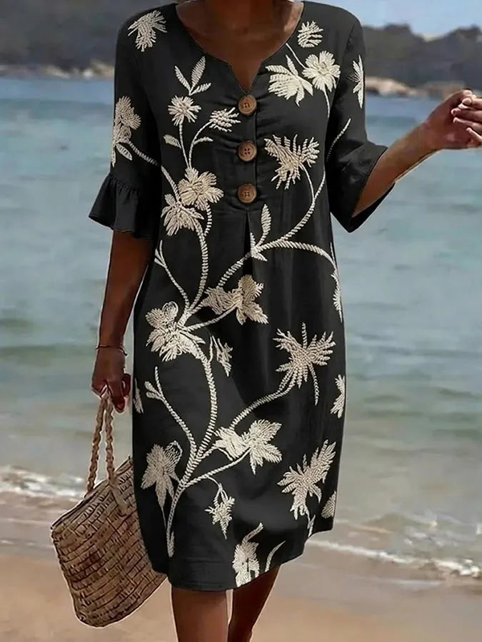 Florentine™ | Casual Women's Floral Print Dress