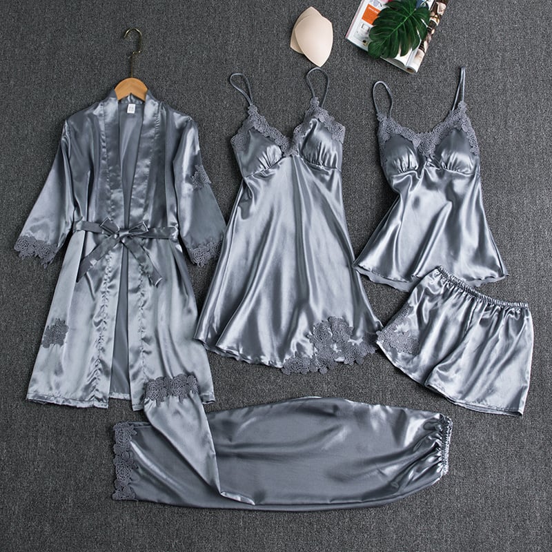 Imogen™ | 5-Piece Lace Nightwear Set