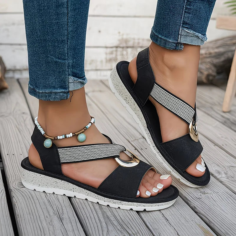 Marlenia | Flat Buckle Sandals