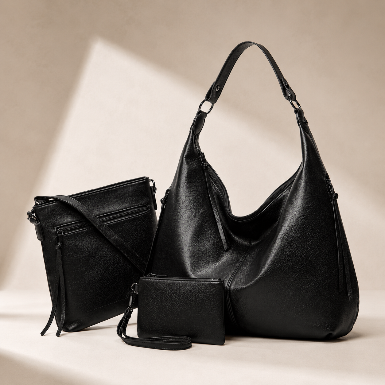 Sable™ | Slouchy Hobo Handbag Set