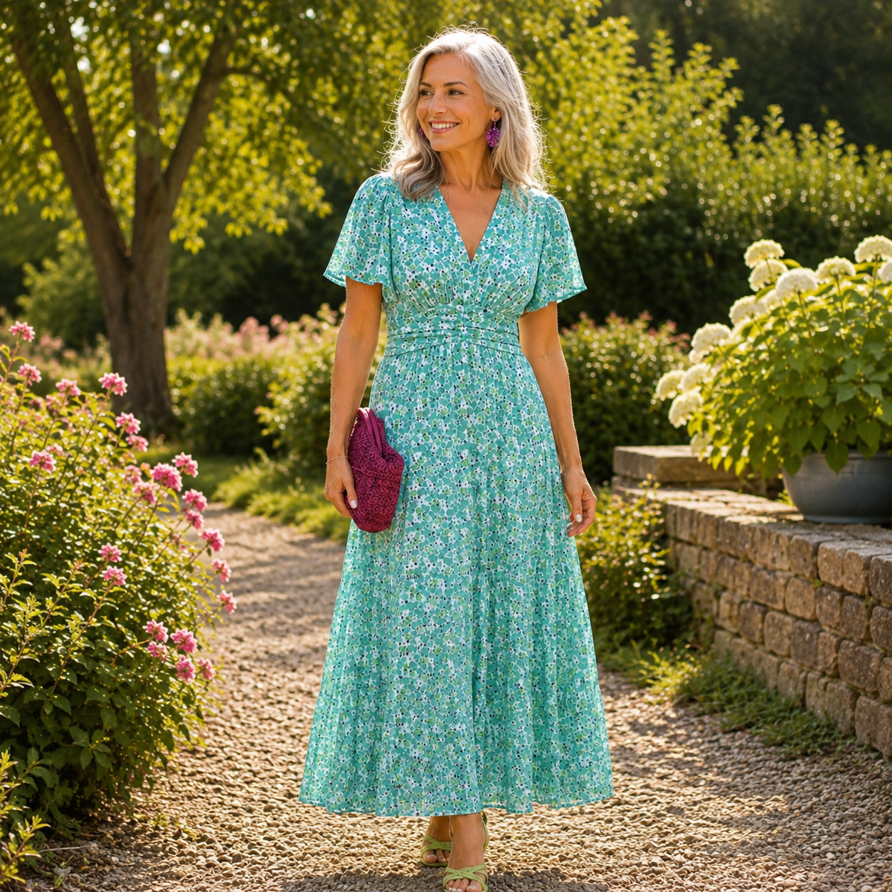 Liana™ | Floral Wrap Maxi Dress