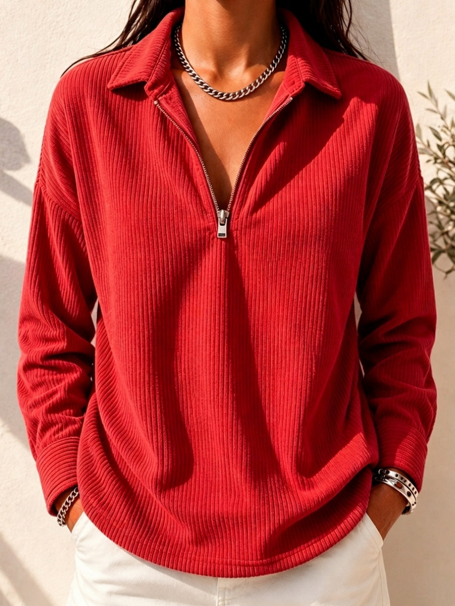 Polly | Women's 1/4 Zip Long Sleeve Shirt