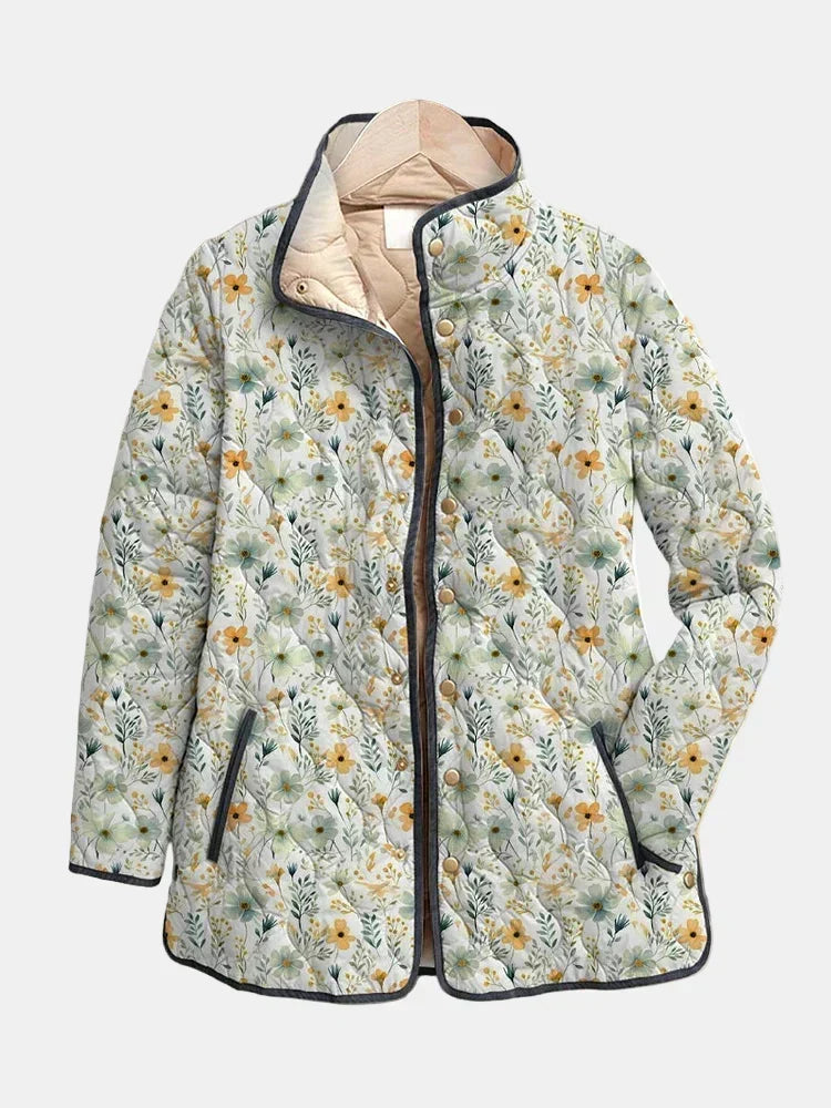 Bloomfield™ | Floral-Printed Quilted Jacket