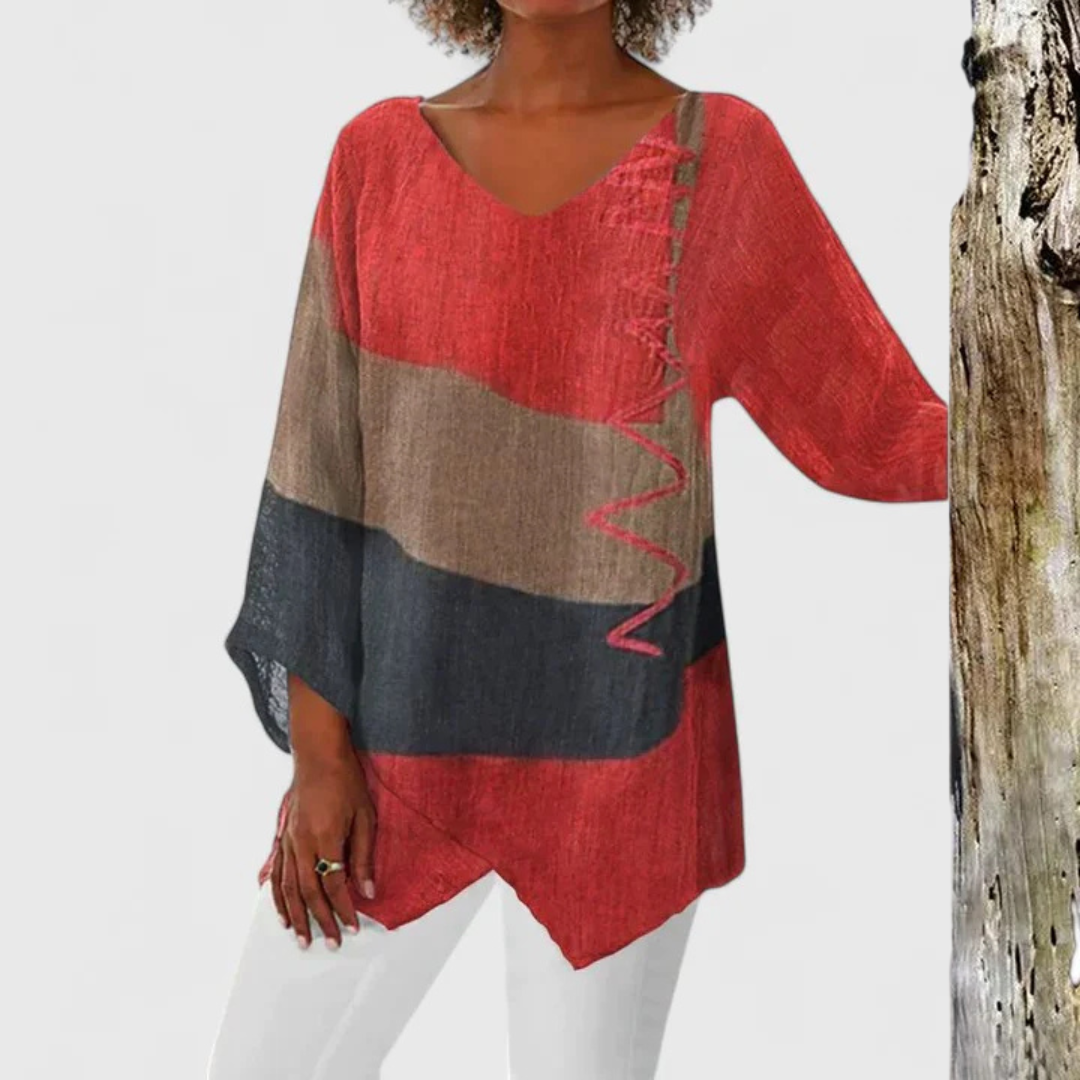 Sophisticated V-Neck Tunic