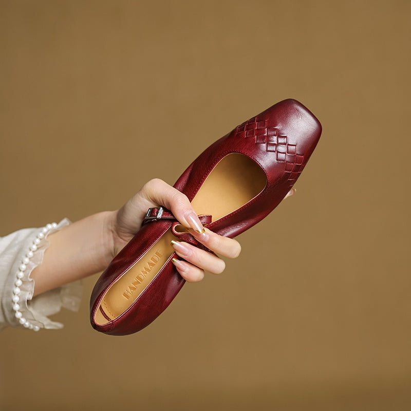 Avonrose™ | Square-Toe Mary Jane Flat