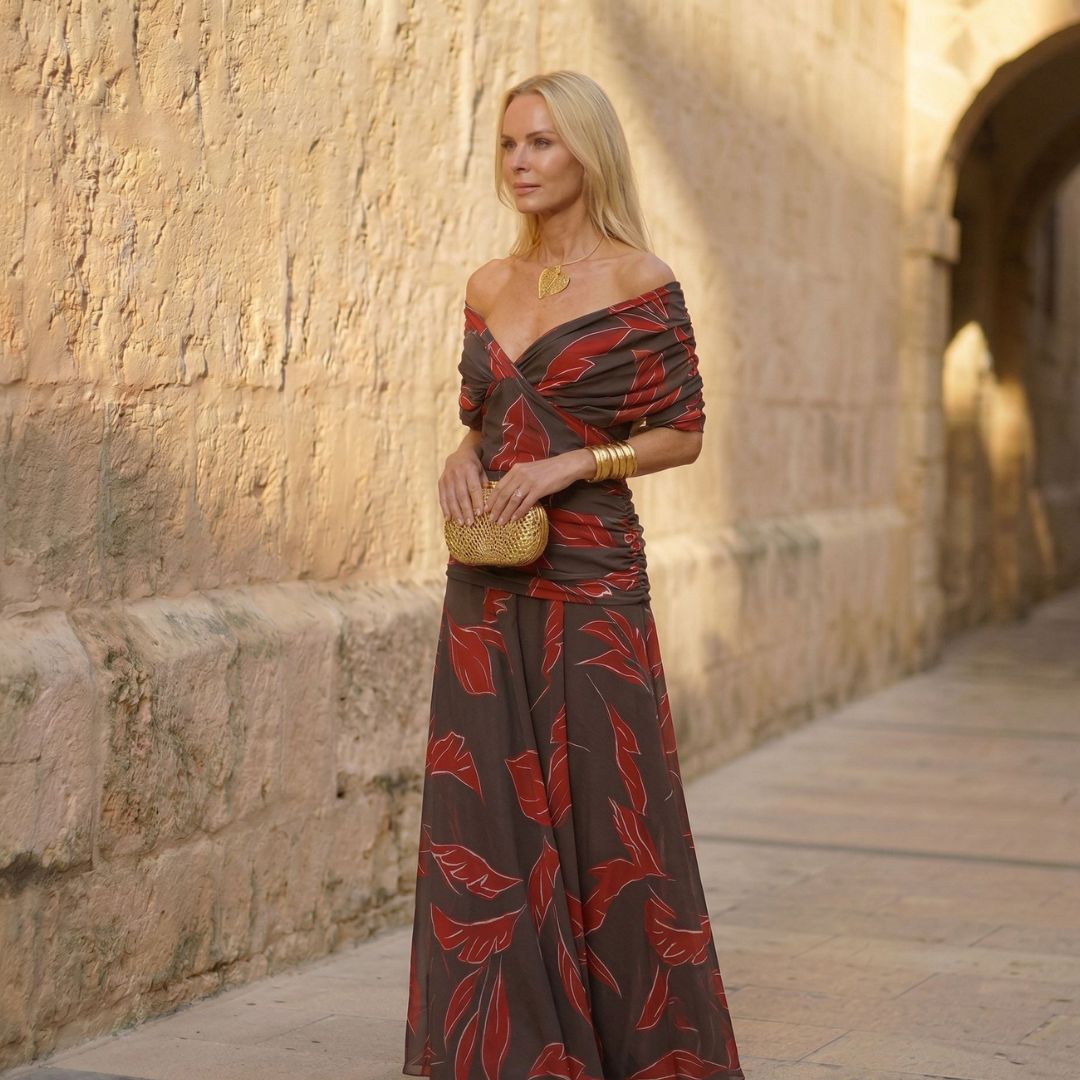 Stellara™ | Elegant Leaf Dress