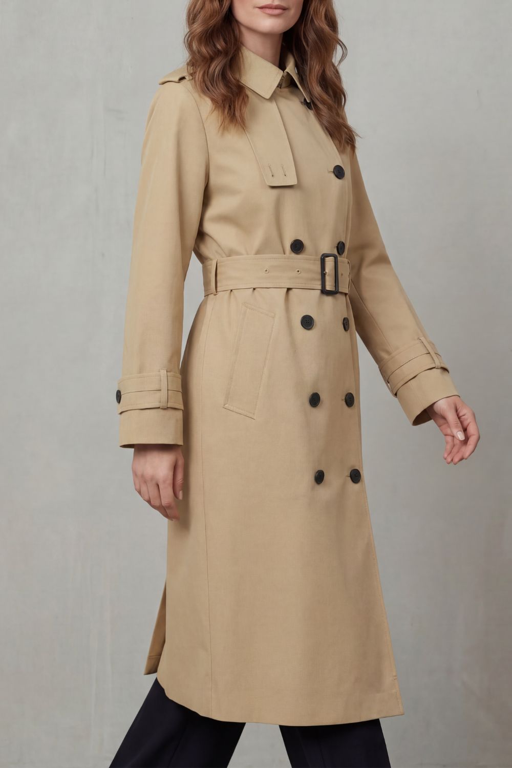 Women's Classic Cut Double-breasted Trench Coat