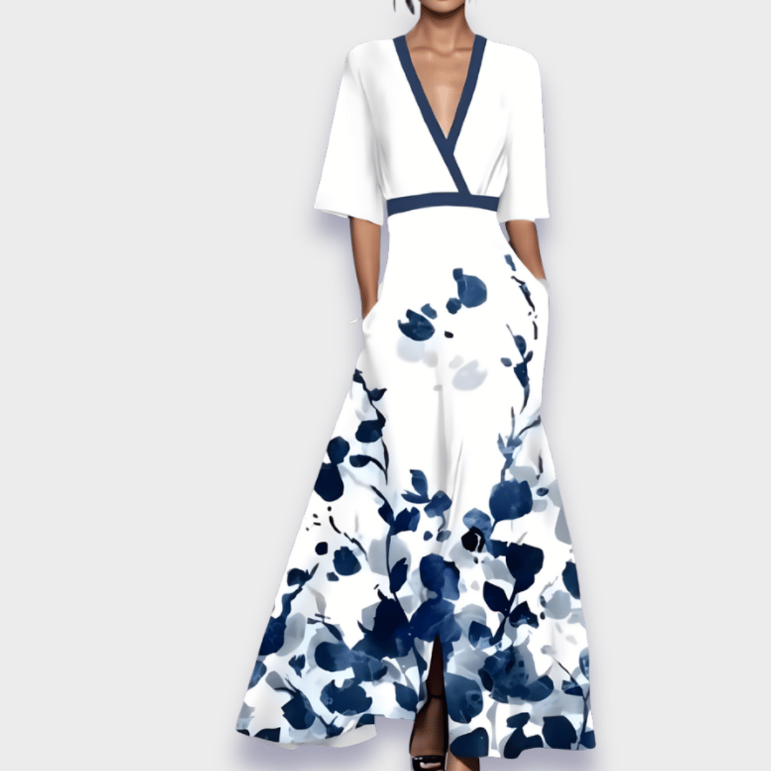 Paulette™ | Elegant Floral Maxi Dress