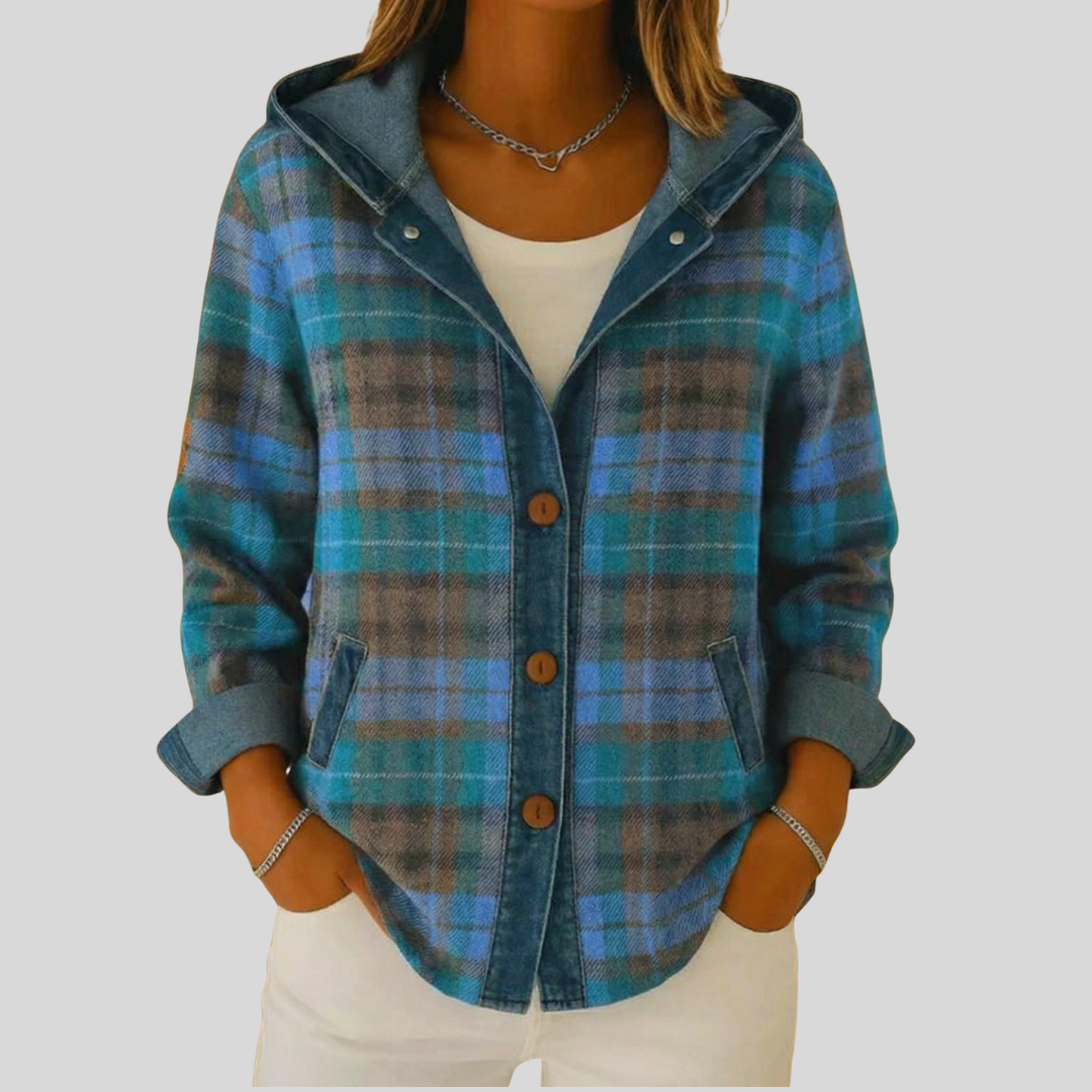Bevlyn™ | Hooded Plaid Shacket