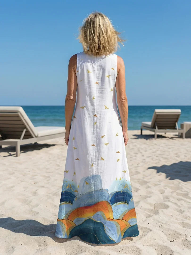 Celeste™ | Calm Line Maxi Dress