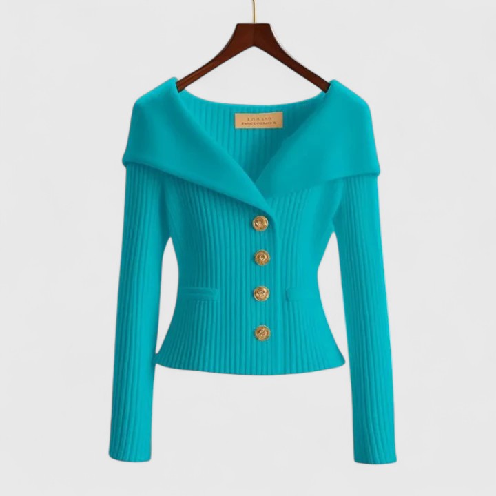 Annika™ | Off-Shoulder Button-Front Cardigan