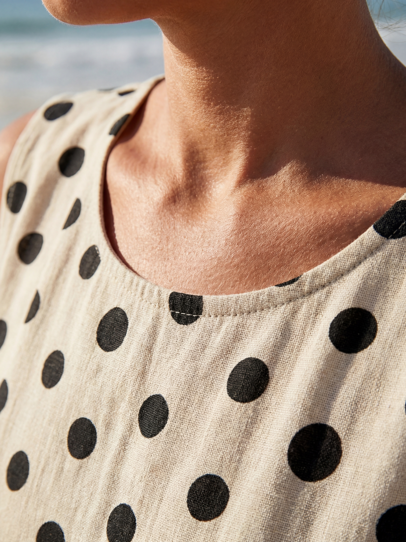 Azora™ | Garden Dot Midi Dress