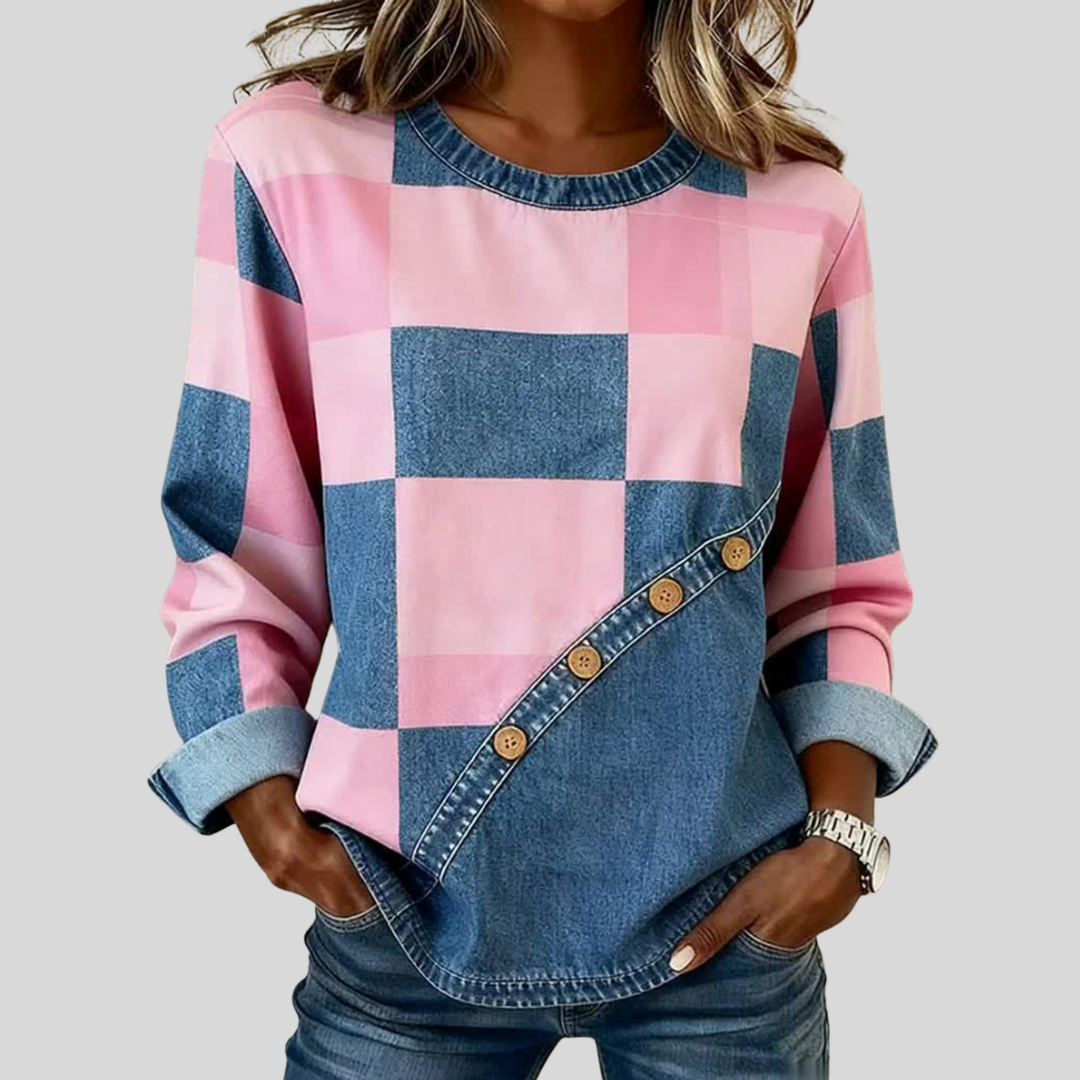 Tindelle™ | Patchwork Art Sweatshirt
