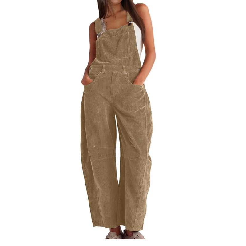 Faye™ | Barrel Wide Leg Overall Jumpsuit