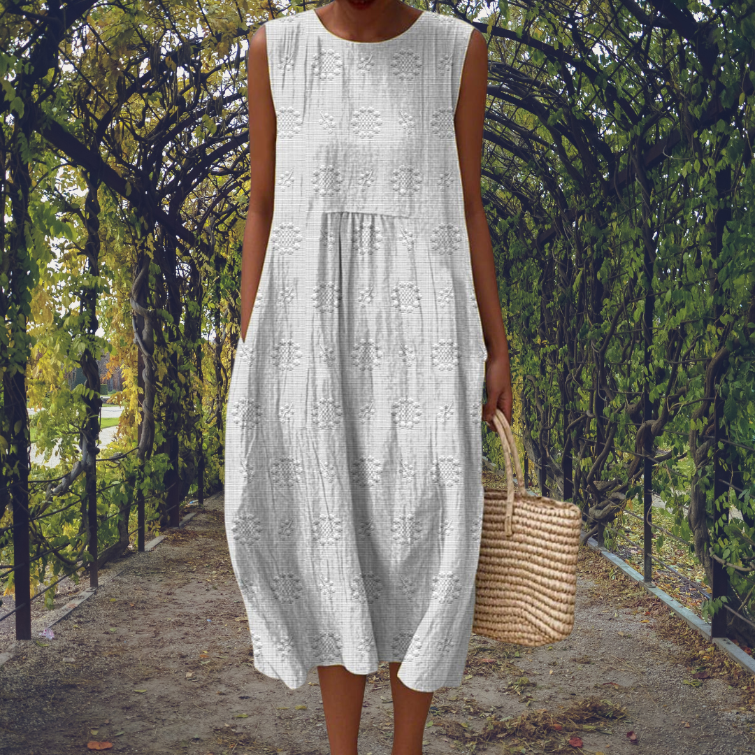 Rosalind™ | Elegant sleeveless dress with pockets