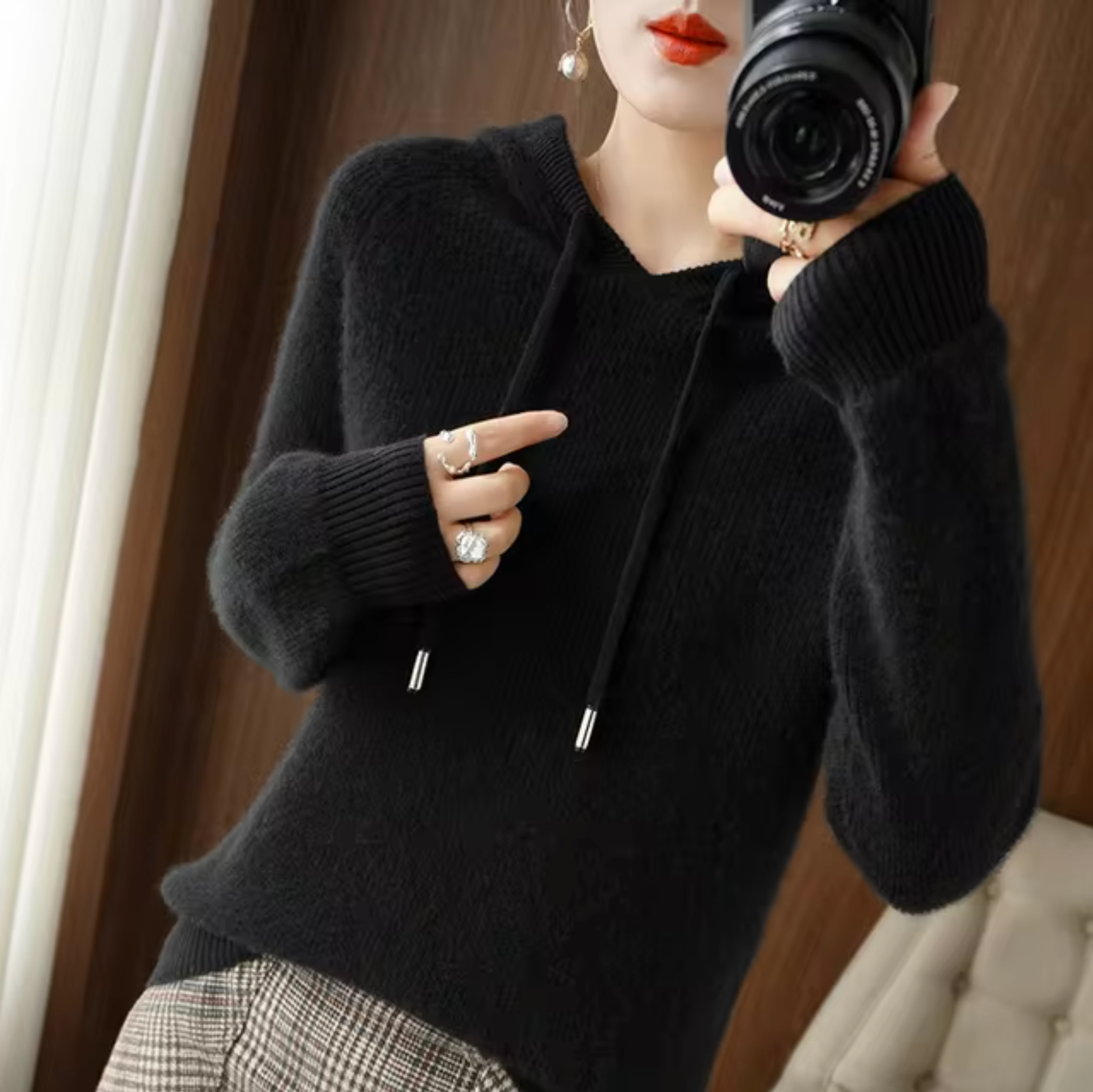 Fennella™ | Hooded Pullover Sweater