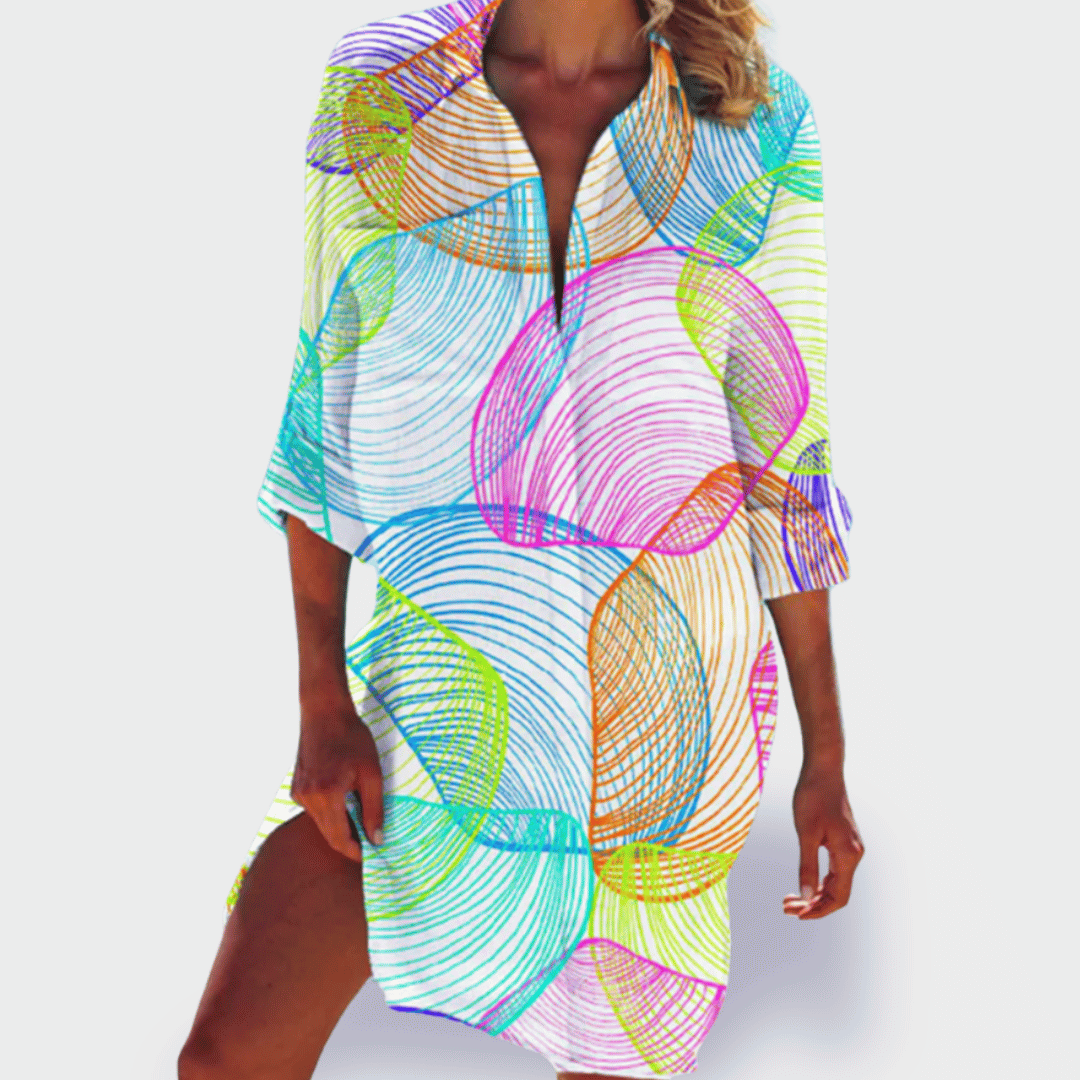 Jivara™ | Vibrant Colorful Lightweight Summer Dress