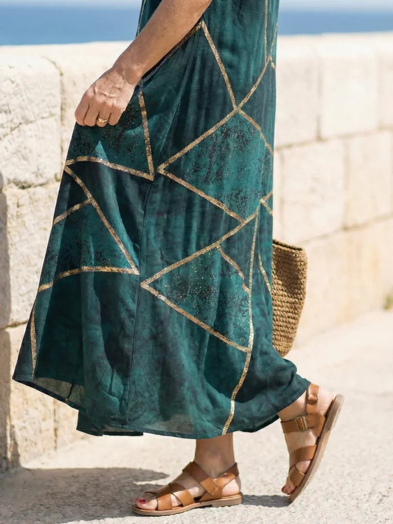 Amabel™ | Calm Tide Midi Dress