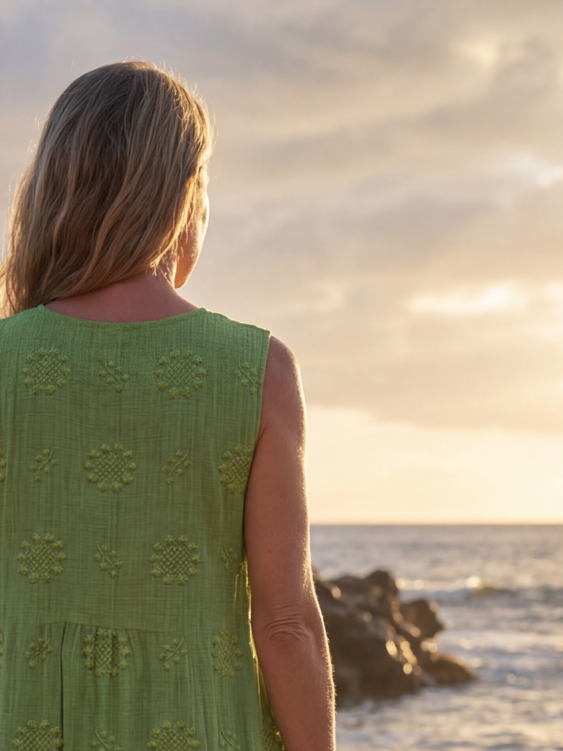 Nalani™ | Garden Texture Midi Dress