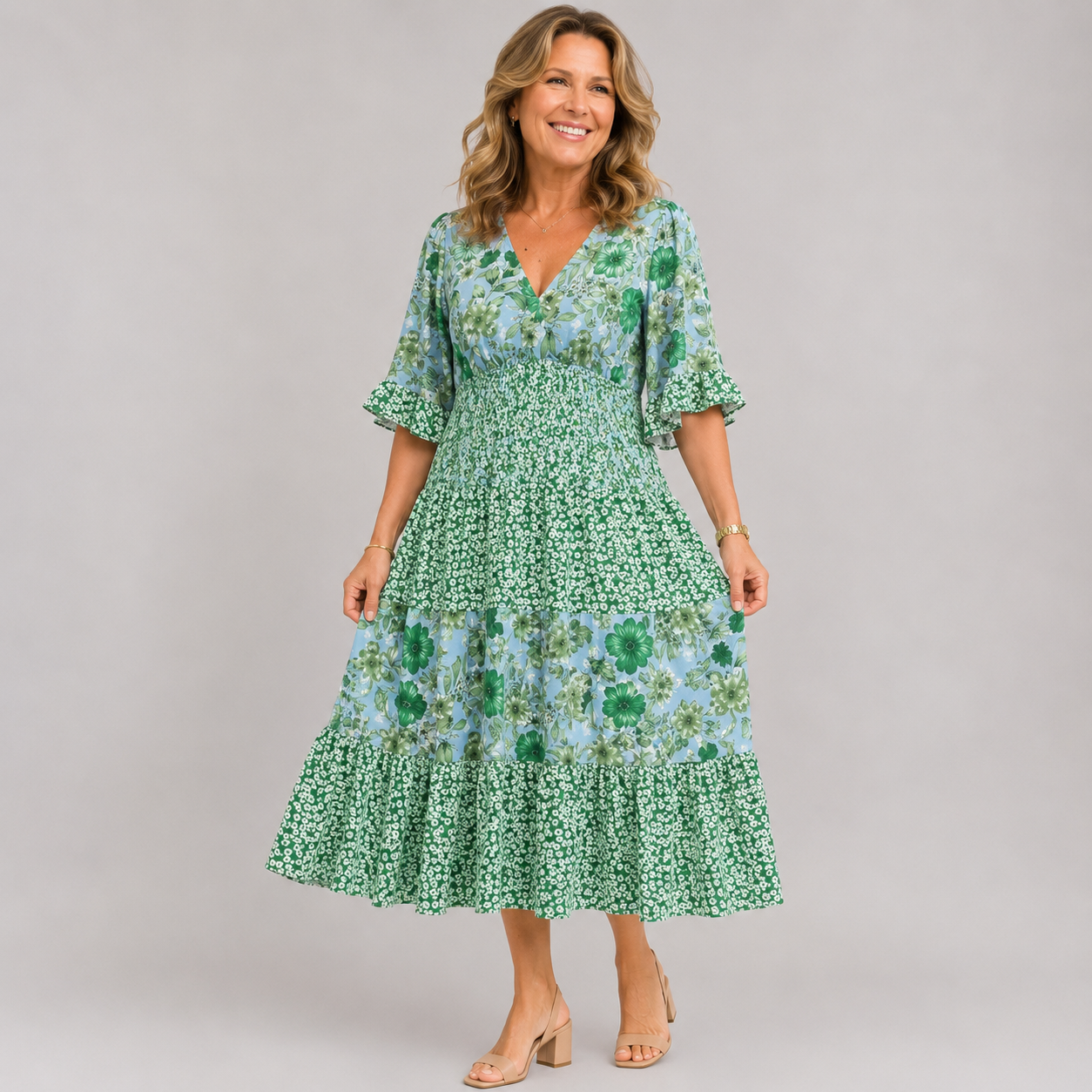 Harriet™ | Garden Blossom Maxi Dress