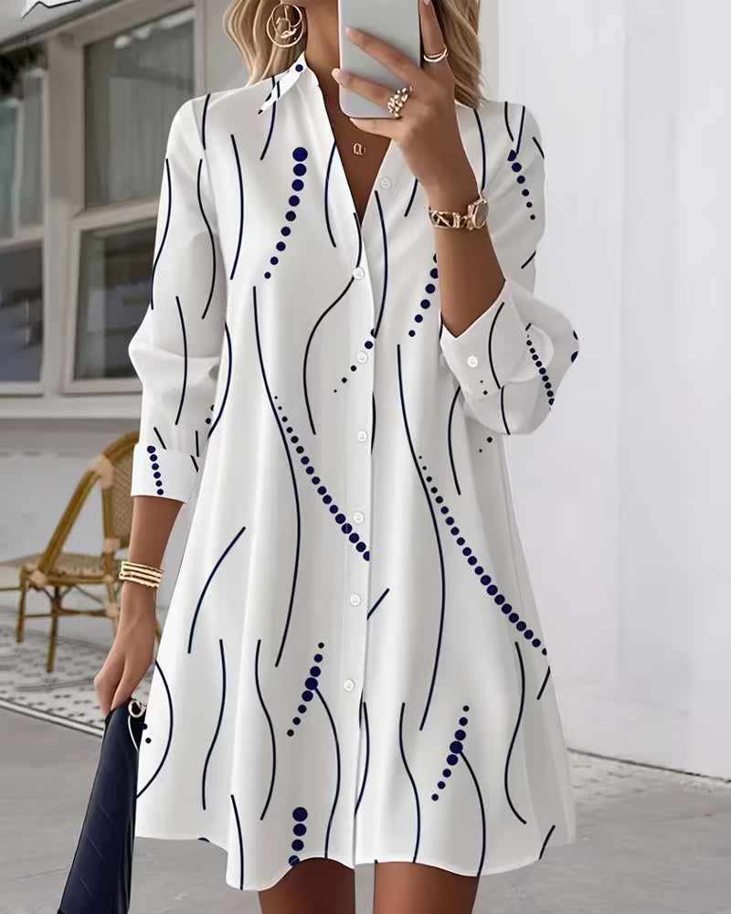 Portia™ | Button-Front Shirt Dress