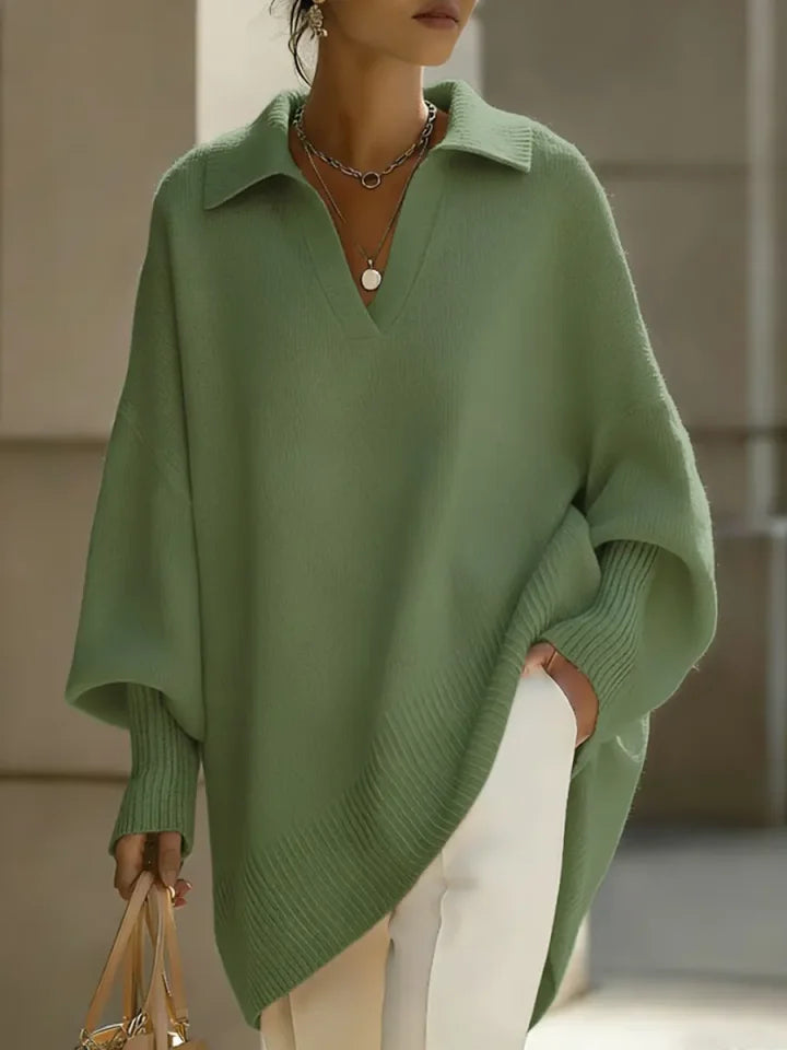 Sophia | V Neck Long Sleeve Sweater