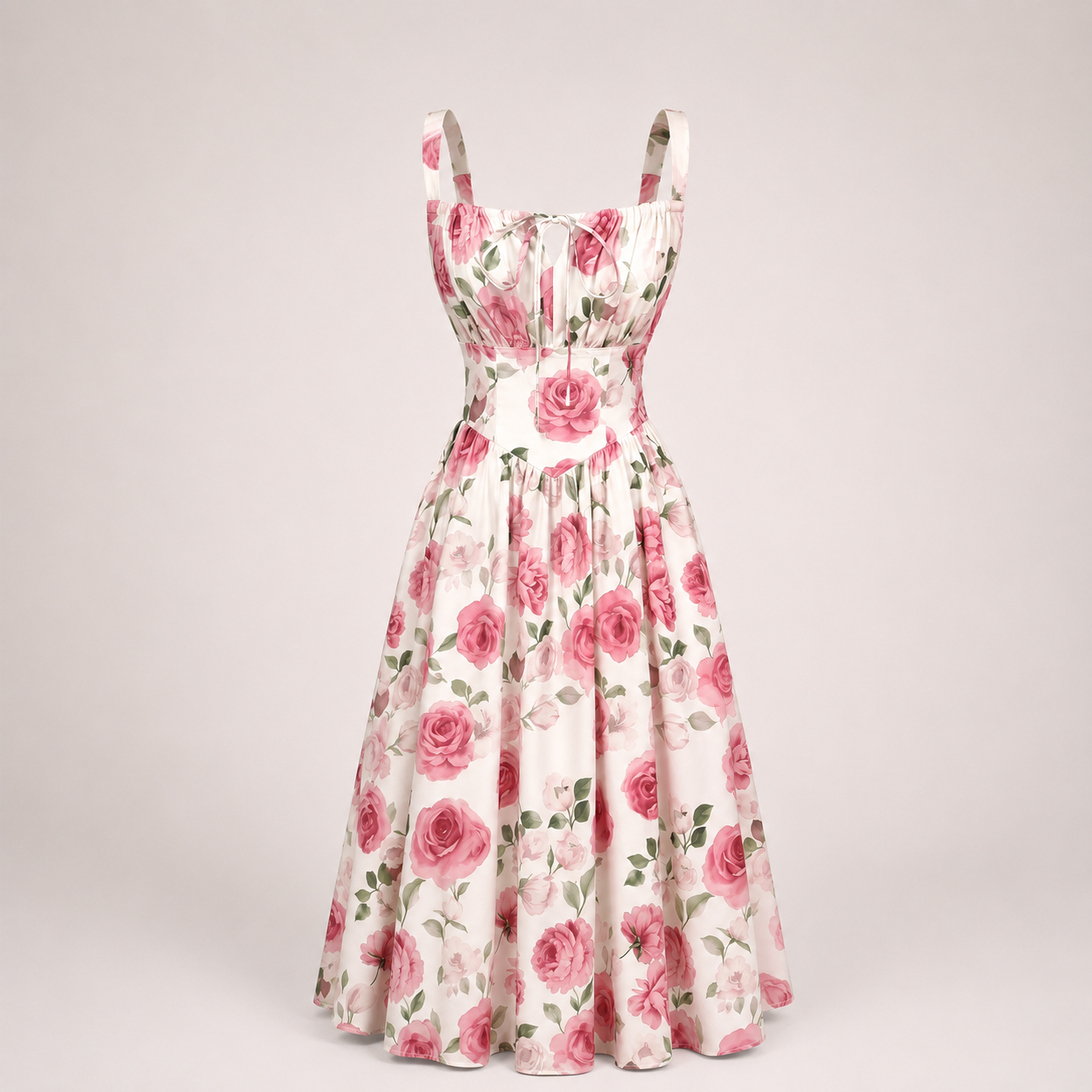 Scarlett | Milkmaid Floral Midi Dress