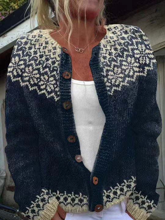 Cloverdale™ | Retro Oversized Cardigan