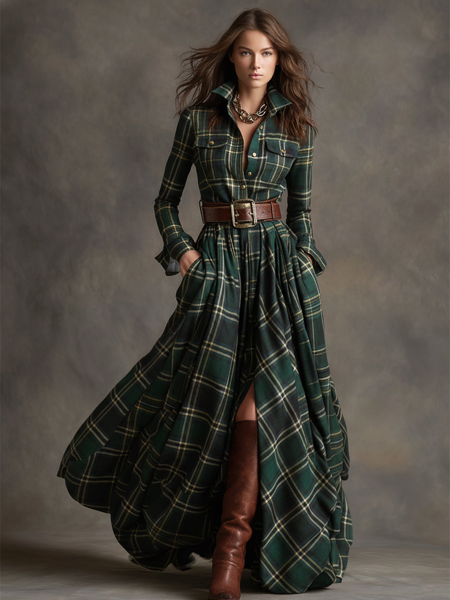 Delphine™ | Classic Elegant Shirt Dress