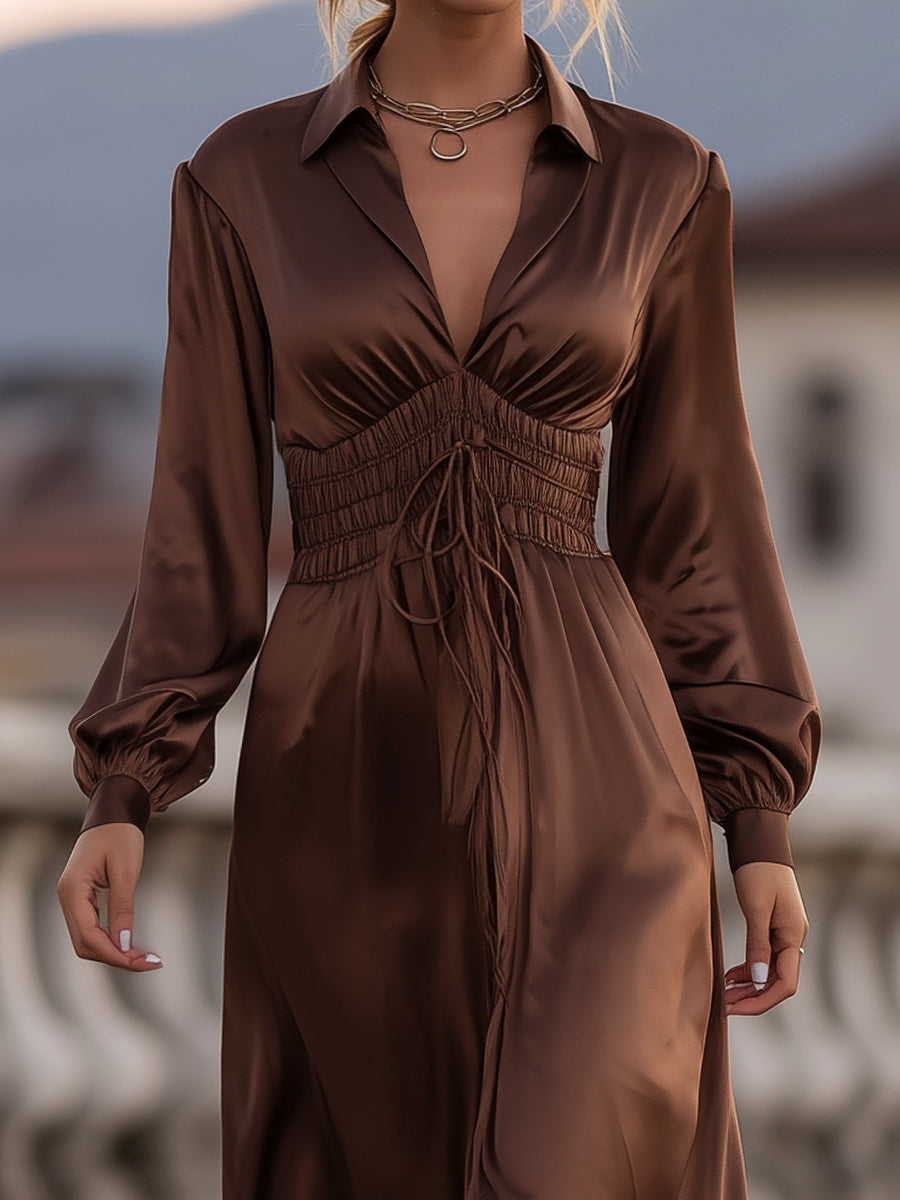 Valentina™ | Cinched Waist Maxi Dress
