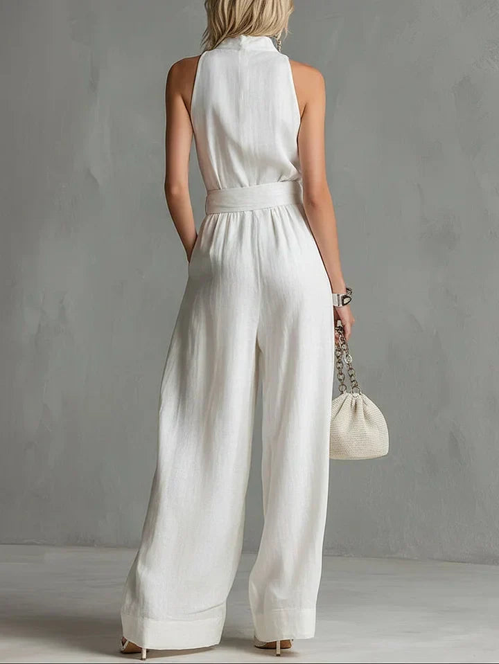 Monroe | Belted Wide-Leg Jumpsuit for Women