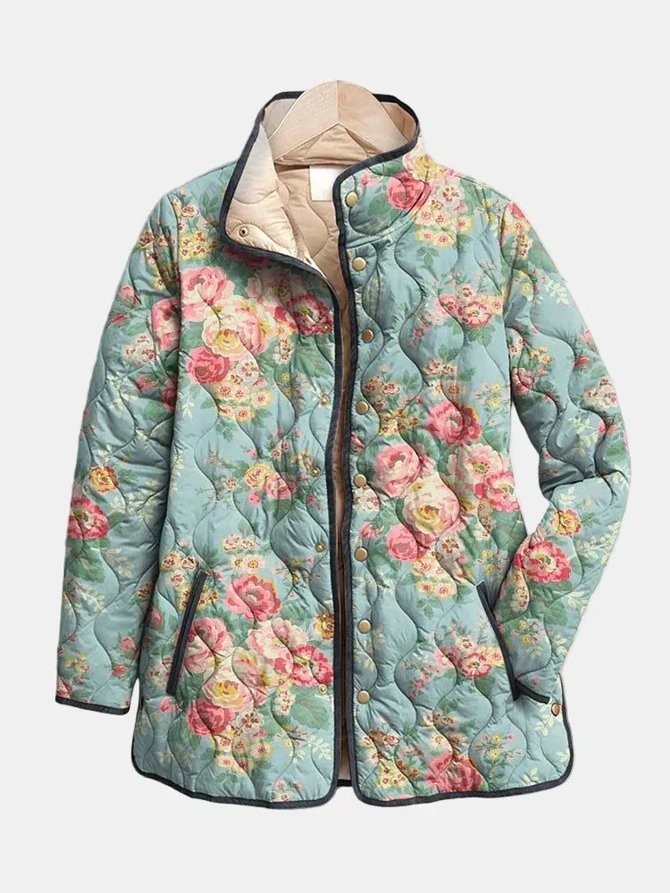Trelawn™ | Quilted Floral Print Jacket