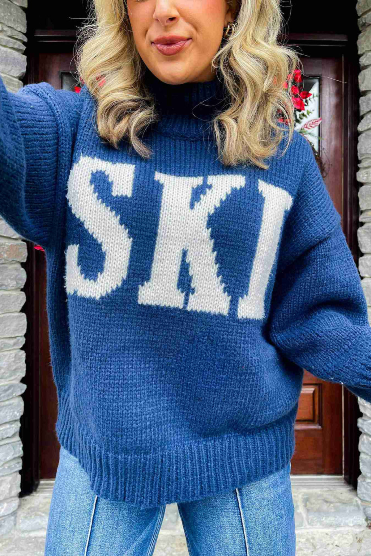 Women's Retro Turtleneck Knit Sweater