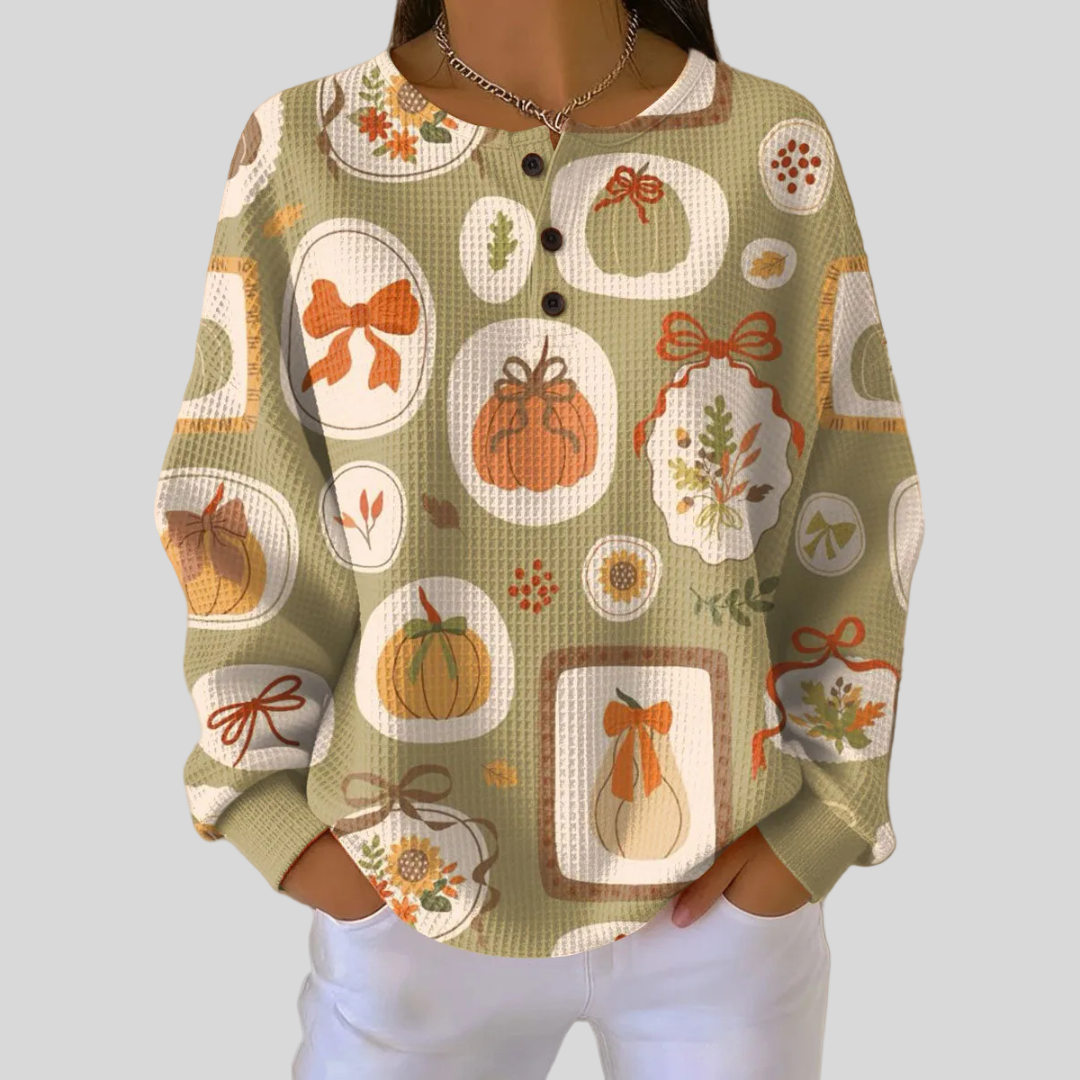 Tawnie™ | Bows And Pumpkins Sweatshirt