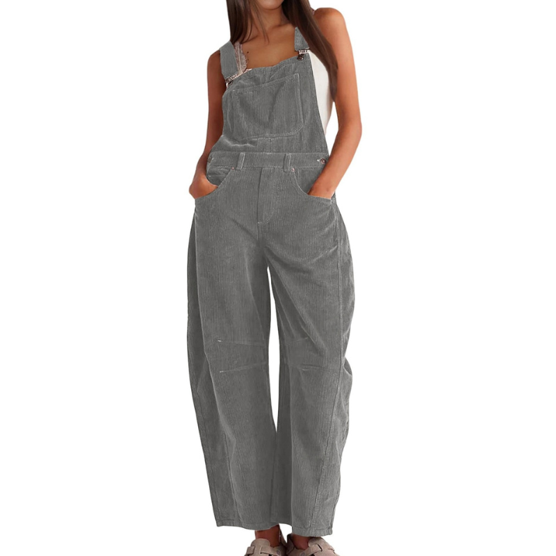 Faye™ | Barrel Wide Leg Overall Jumpsuit