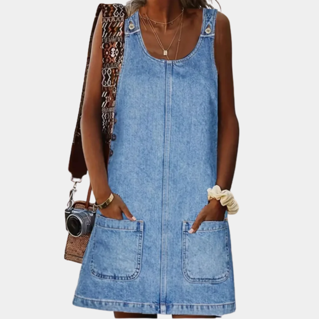 Emma | Relaxed Denim-Look Dress