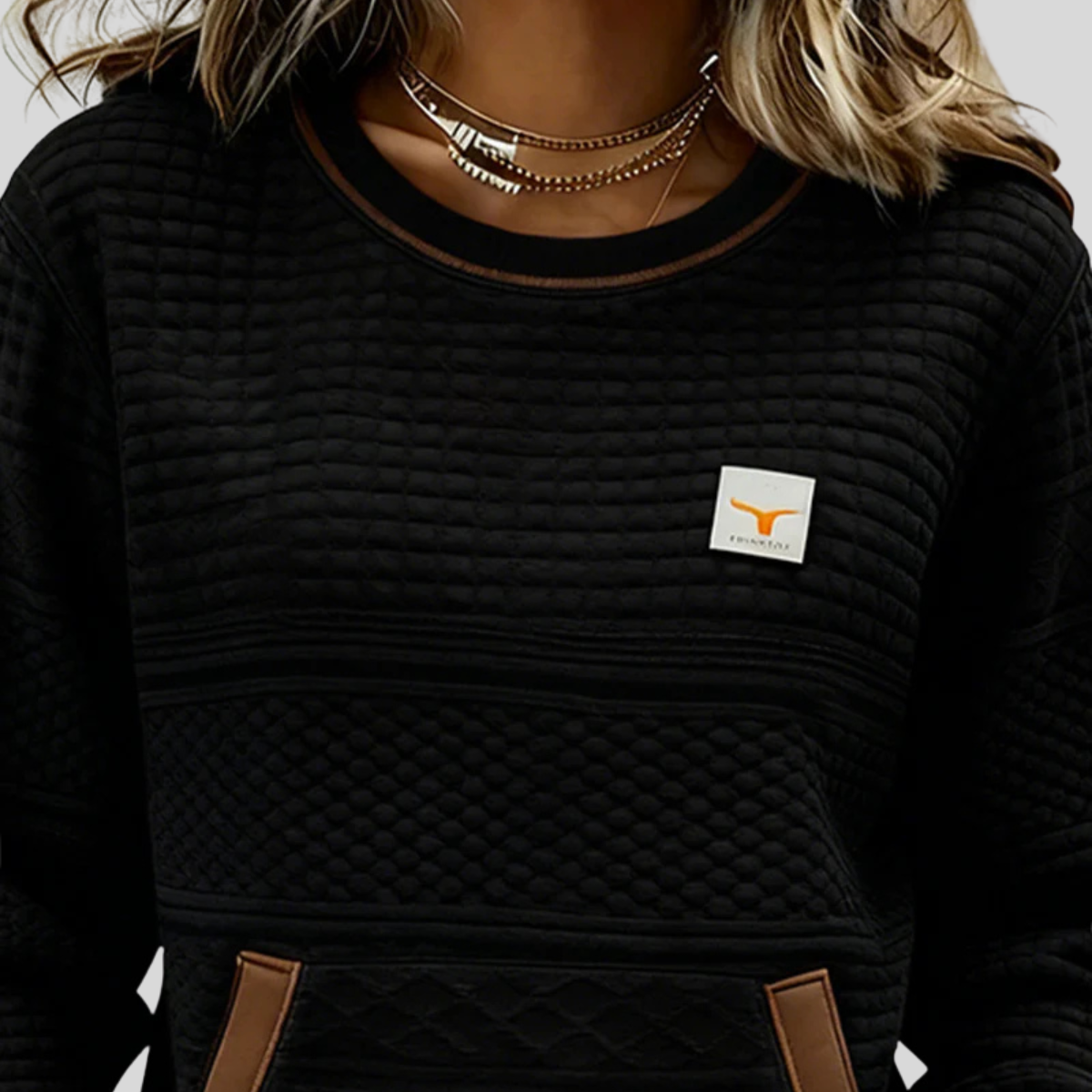 Noelle™ | Crew Neck Colorblock Sweatshirt