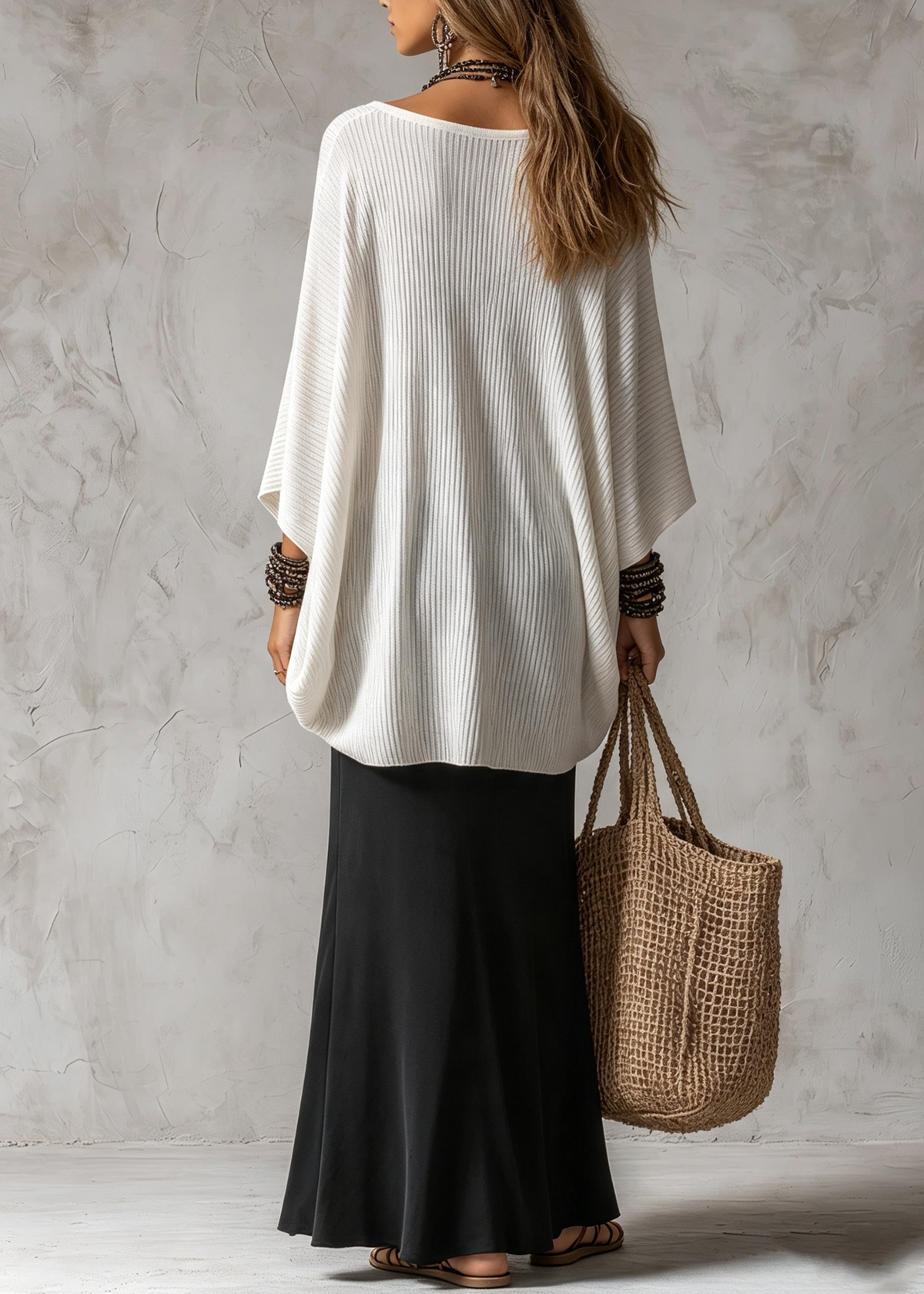 Gisele™ | Two-Piece Batwing Top & Maxi Skirt Set