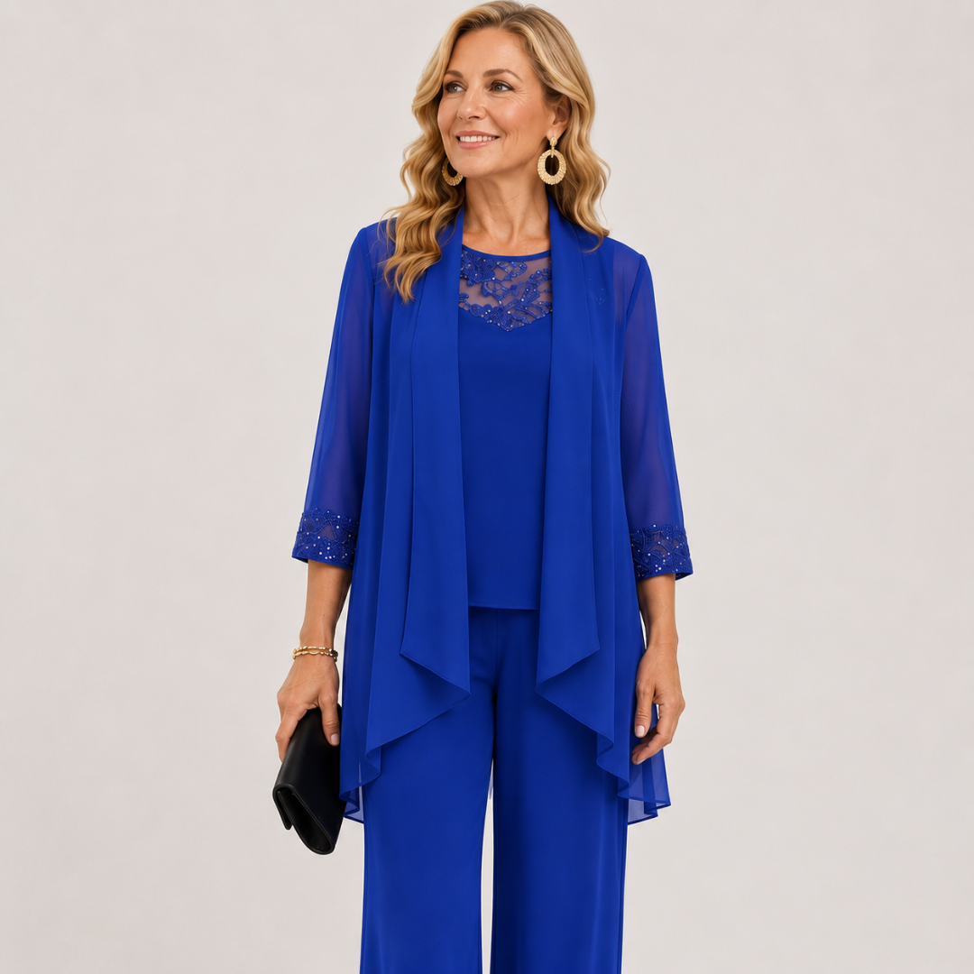 Anouk™ | Flowing Jacket & Wide-Leg Pant Set