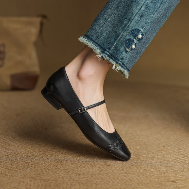 Avonrose™ | Square-Toe Mary Jane Flat