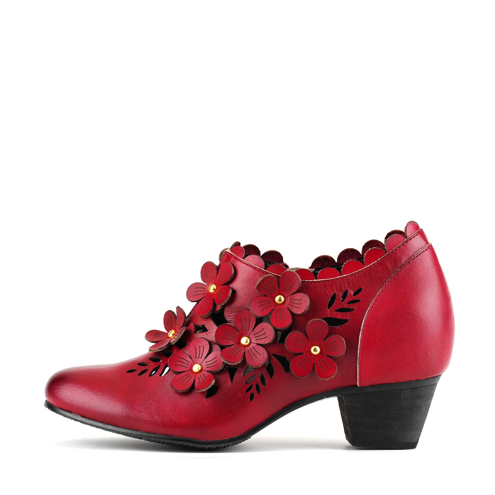 Delfina™ | Floral Cut-Out Bootie Pump
